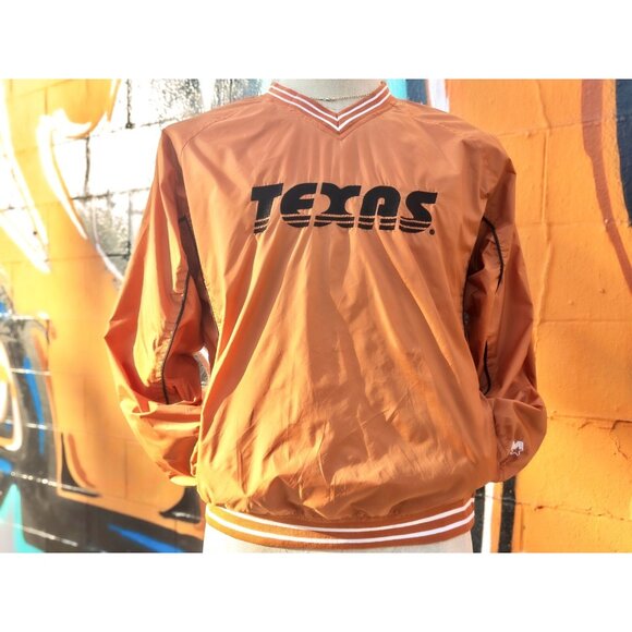 TEXAS LONGHORNS NCAA Vintage Windbreaker Size Small By Starter (V-Neck Pullover) - Picture 1 of 9